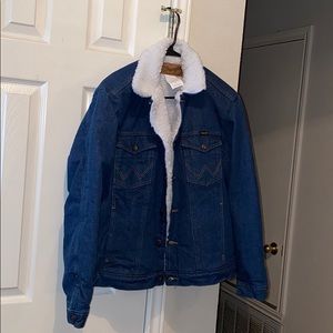 Wrangler fur jean jacket